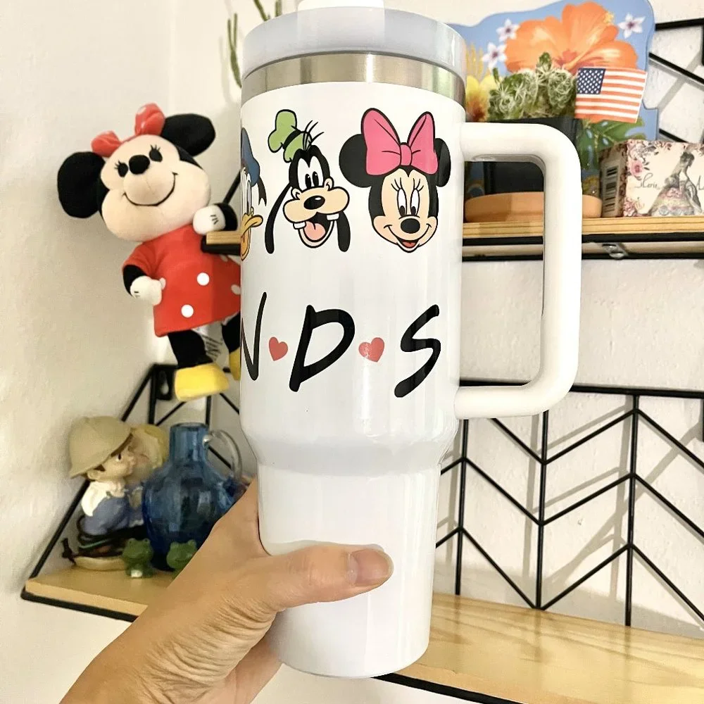 Christmas gifts decor Personalized 40oz tumbler Disney Mickey,Friends Brand new